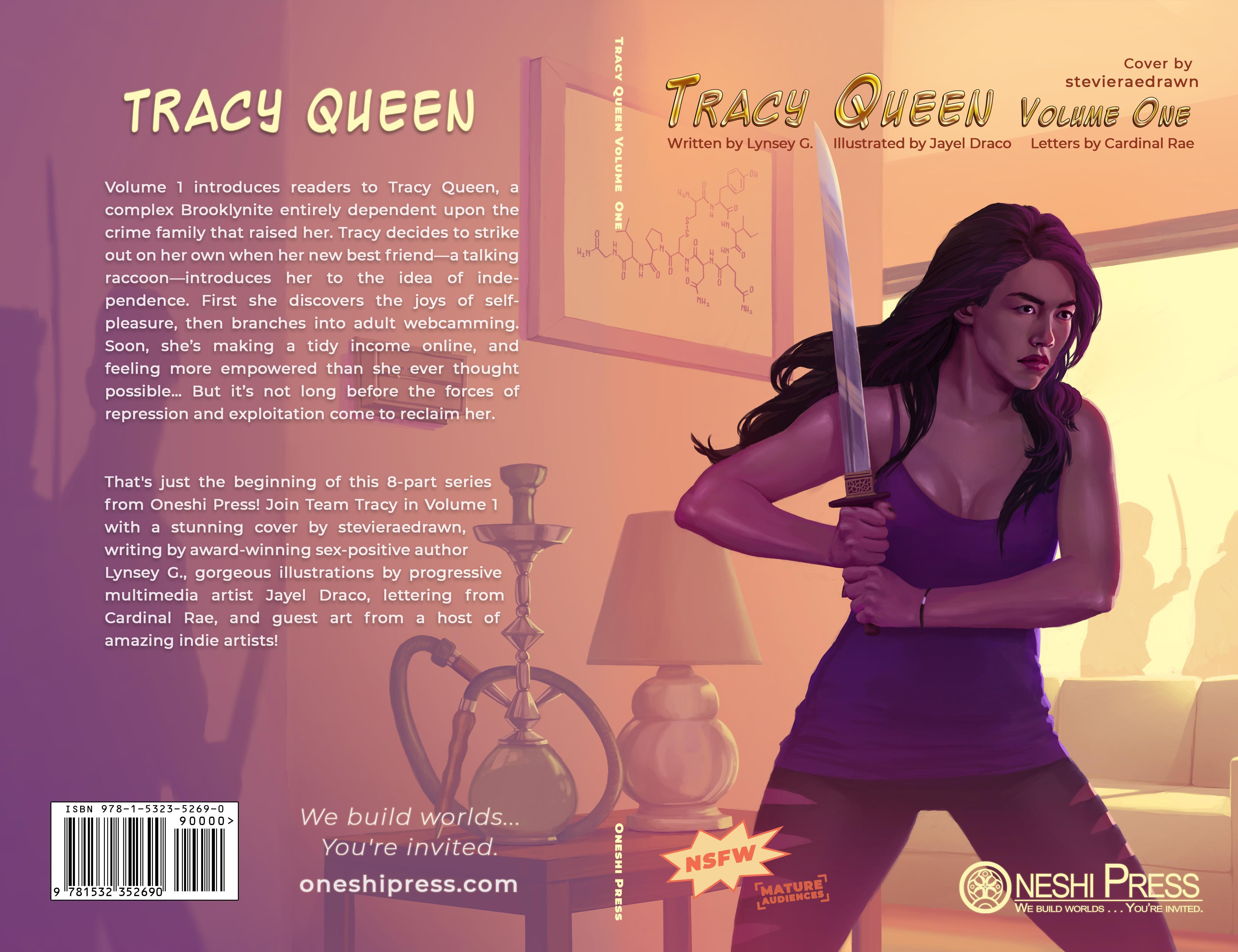 COVER REVEAL: “Tracy Queen, Volume 1” art by stevieraedrawn